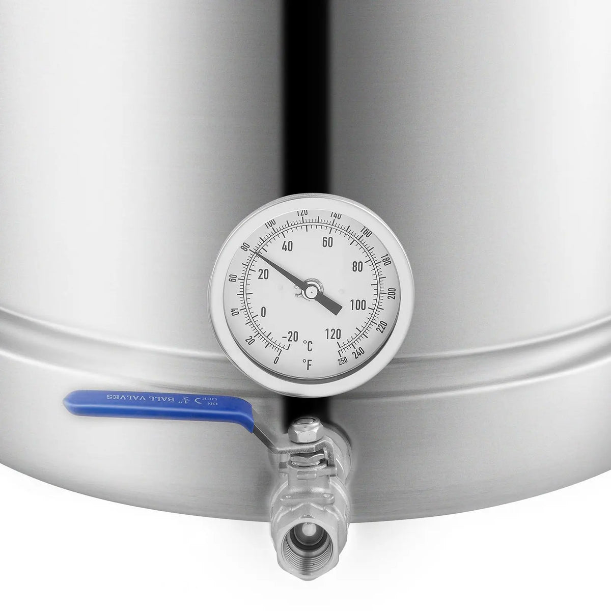 16 GALLON Tri Ply Bottom Stainless Steel Kettle Home Brewing Supplies with Lid Brewing Pot for Beer & Wine Includes Ha