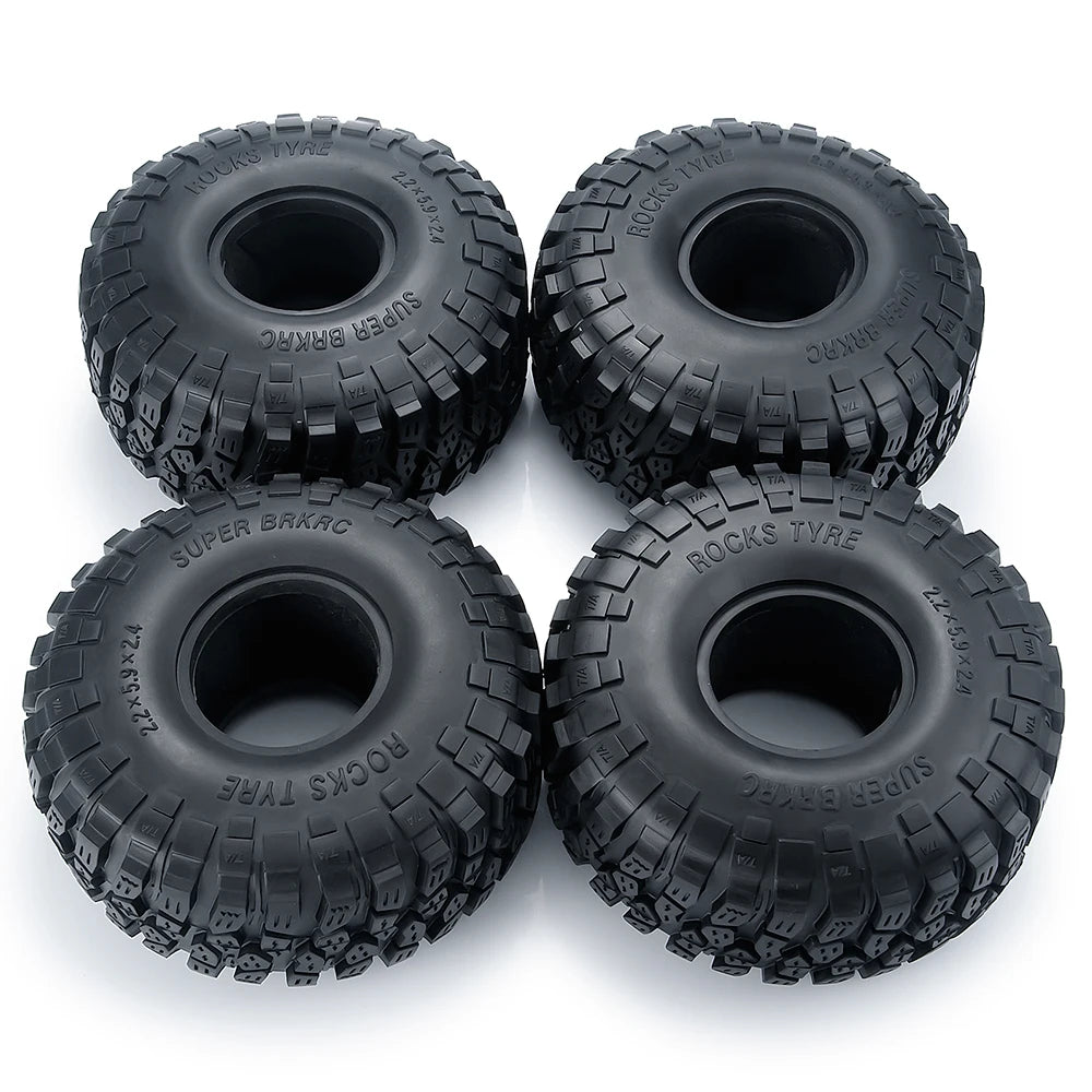 AXSPEED 4PCS Rubber Tyres 120/125/137/150mm for 1.9 2.2 Wheel Tires Axial SCX10 Wraith D90 D110 TRX4 TRX6 1/10 RC Crawler Car
