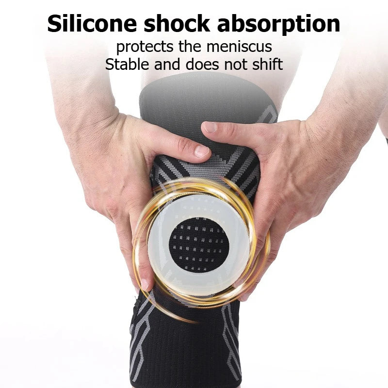 Adjustable Knob Knee Support Professional Sports Knee Brace for Basketball Football Running Badminton Fitness