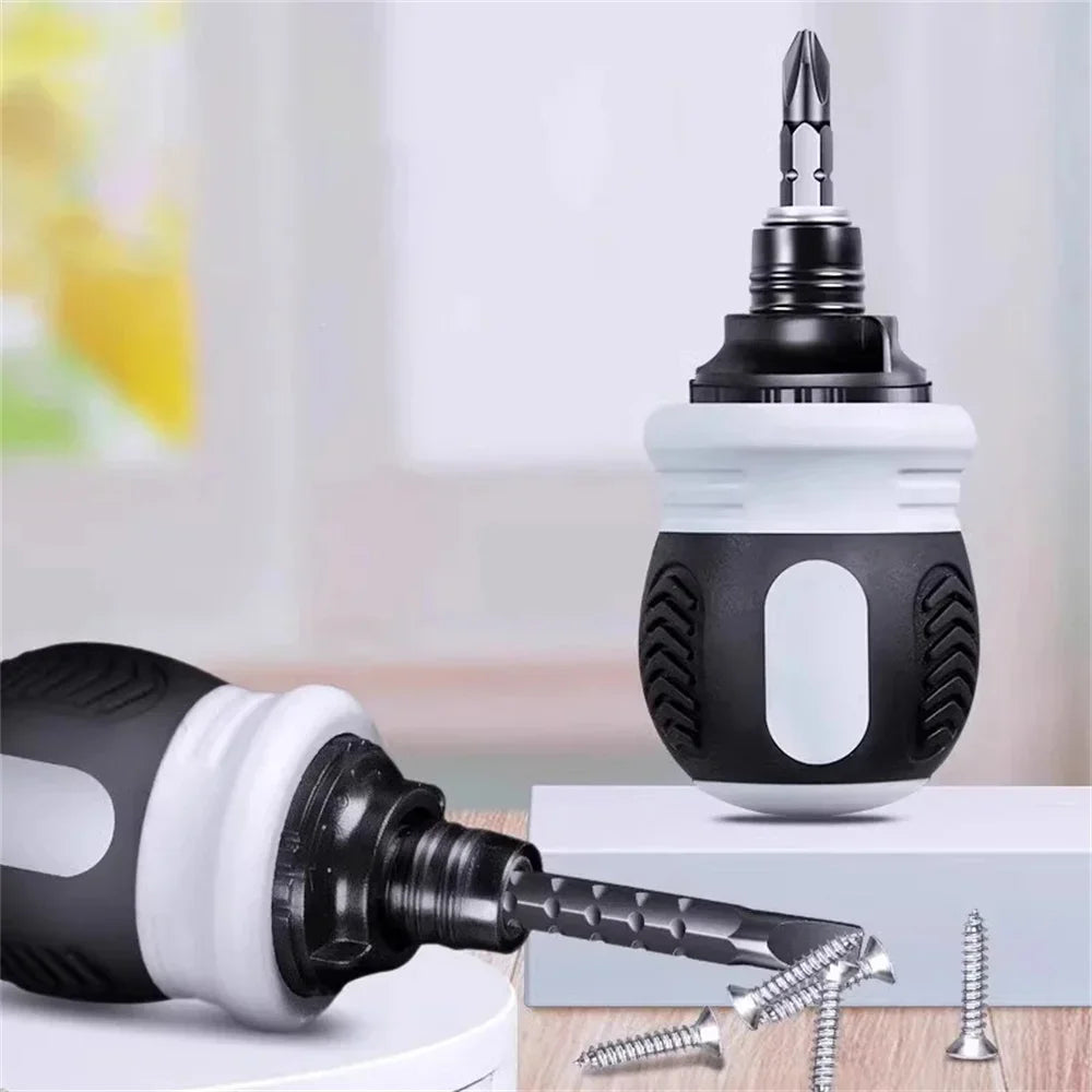 Multifunctional Triangular Plum Blossom Cross Inner Screwdriver Ratchet Screwdriver Set Short Shaped Radish Head High Hardness