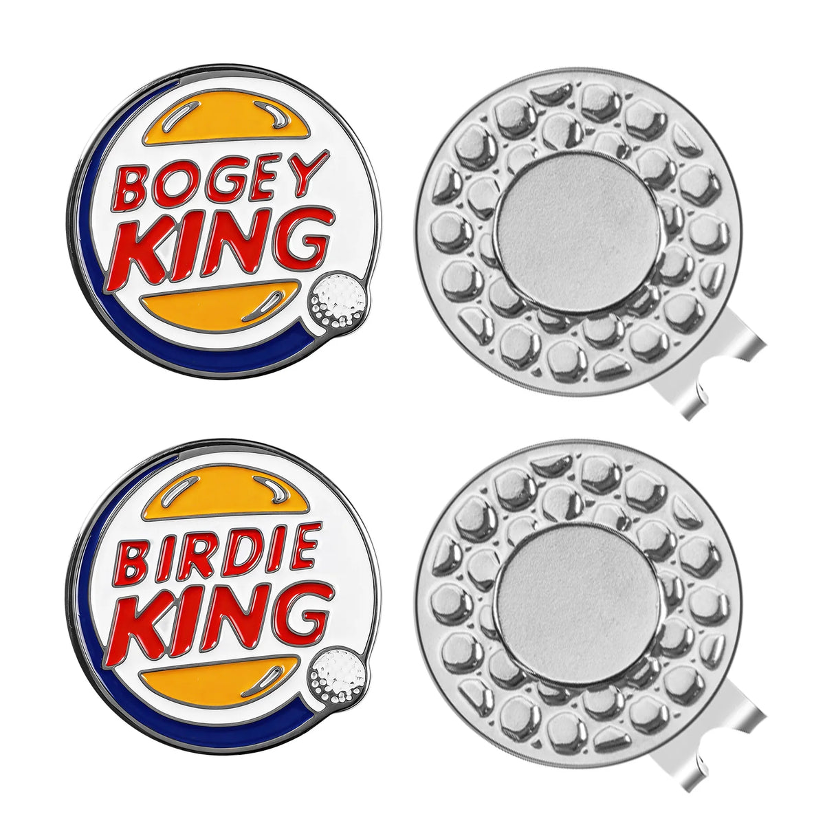 2 Pack Funny Hat Clip Style Golf Ball Markers Durable Portable Practical Golf Putting Green Course Game Accessories