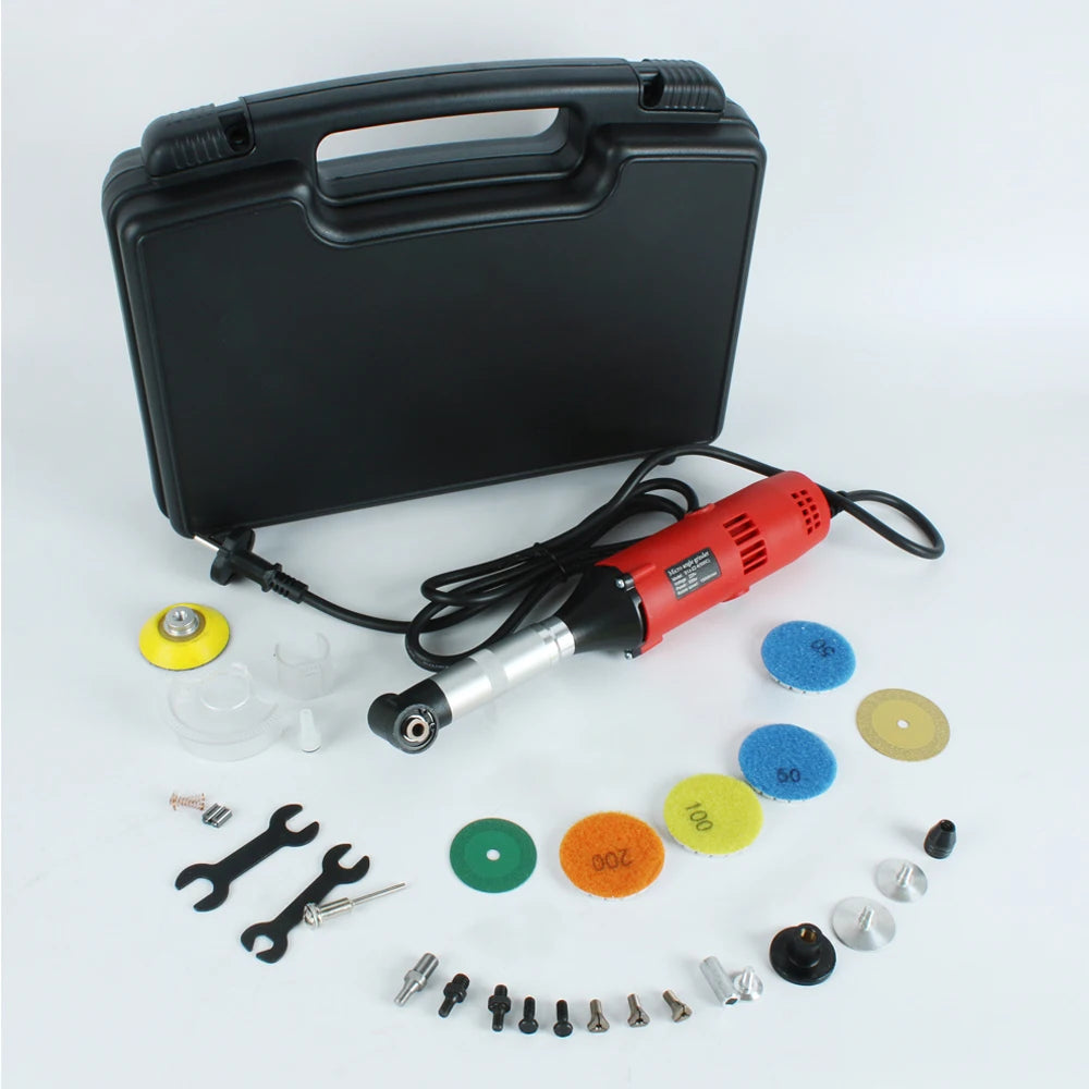 Tungfull 90-Degree Elbow Die Grinder Mold Polisher 550W Multi-Functiont Rotary Tool for Metal Grinding, Wood Carving, Polishing
