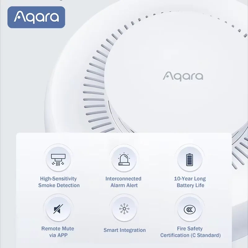Aqara Smart Natural Gas Smoke Detector ZigBee Gas Leak Alarm Intelligent Linkage Smart Home Security For Mi Home Homekit APP