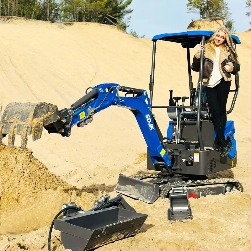Hot Selling 1 Ton 2 Ton Mini Excavator Multifunctional Track Enclosed 2.5 Ton Small Excavator Customized and Fast Delivery