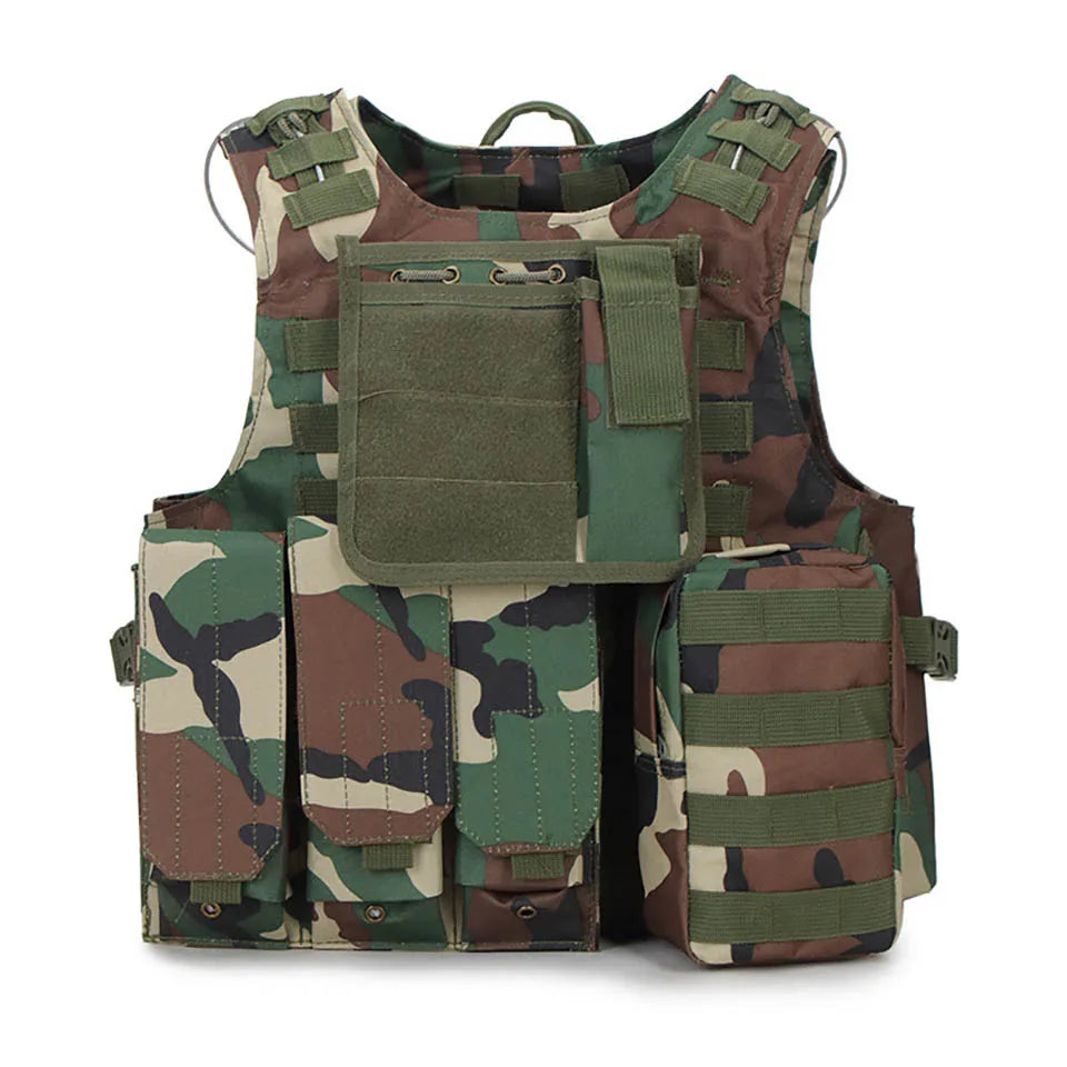 FX Camouflage Hunting Military Tactical Vest, Wargame Body Molle Armor, CS SWAT Team, Outdoor Jungle Equipment