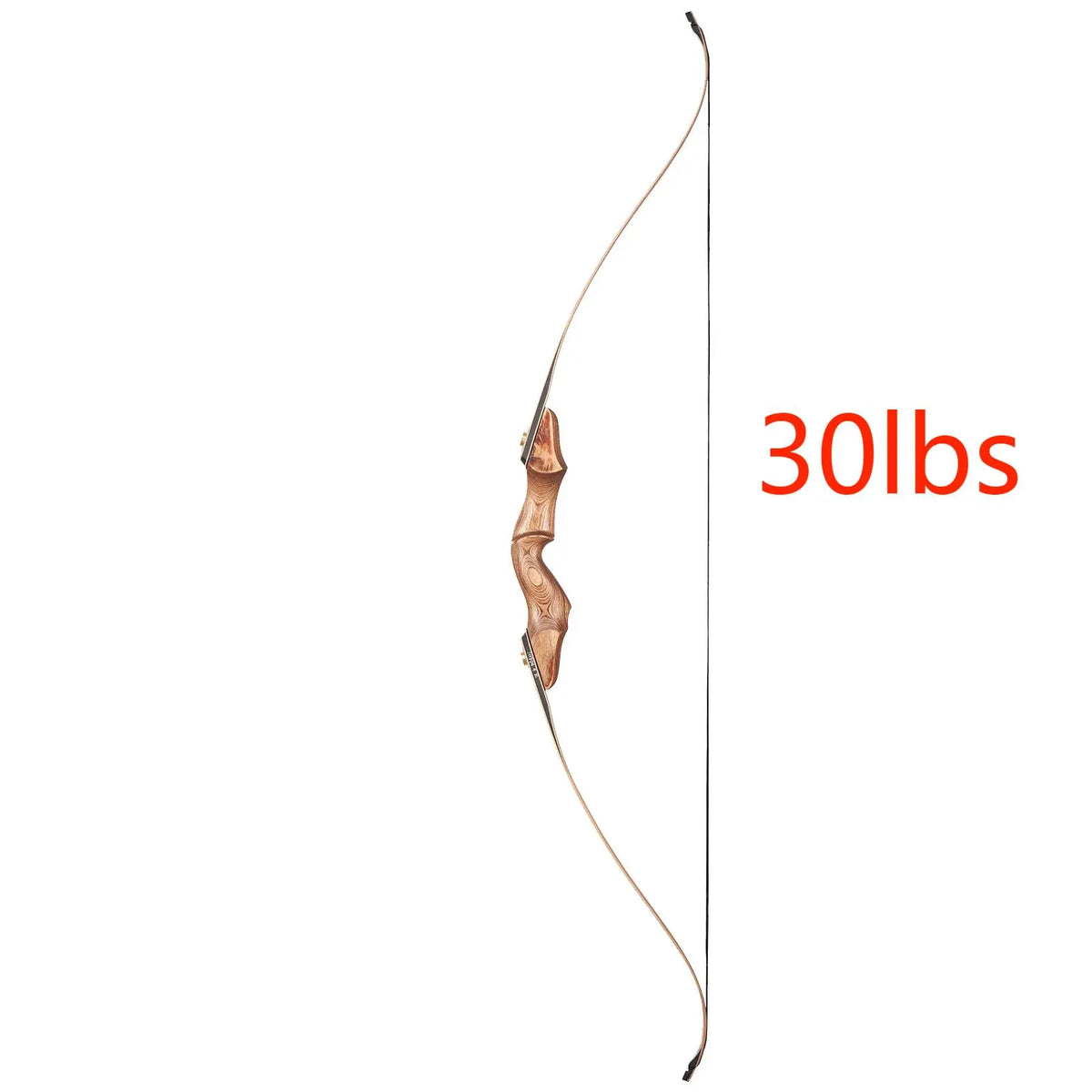 Toparchery Handmade Wood Recurve Bow 30-50lbs Split Takedown Hand for Outdoor  Target Sports Hunting Accessories