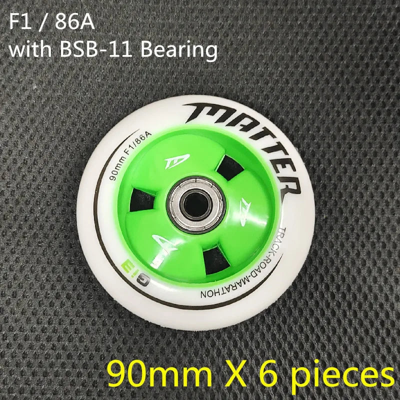 MATTER Gi3 inline speed skates tyre G13 speed skating wheels 86A 90mm 100mm 110mm Track Road Marathon Race ruedas F1 Speed Wheel