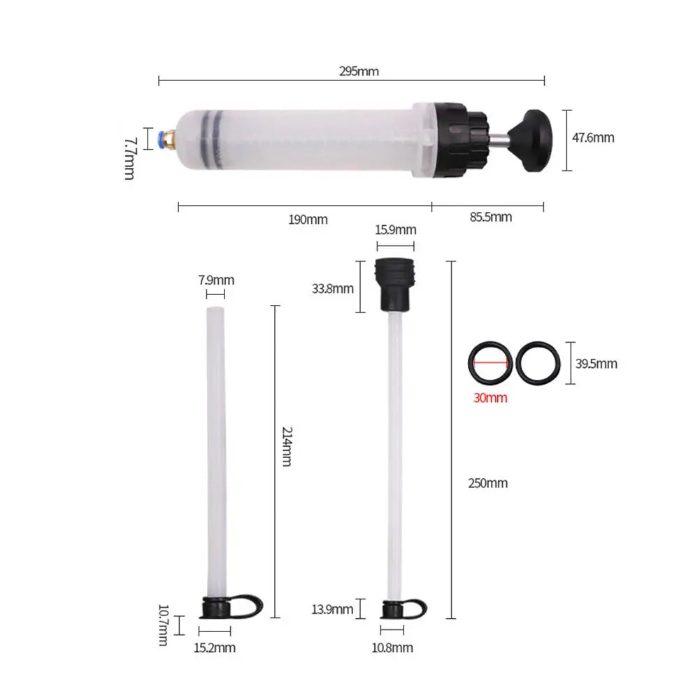 500cc Oil Fluid Extractor Filling Oil Change Syringe Bottle Transfer Automotive Fuel Extraction Pump Hand Tool Oil Extractor Pum