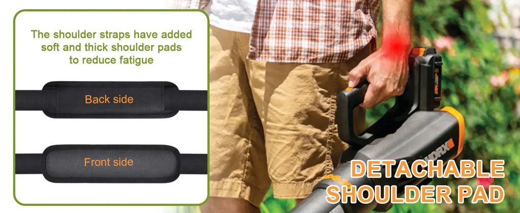 Universal Leaf Blower Shoulder Straps with Anti-Slip Padding - Compatible for DEWALT/for EGO Power+/for Worx/for LAZYBOI
