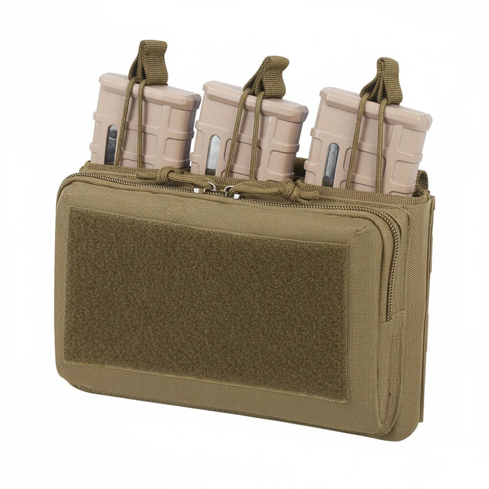 Triple Mag Pouch 5.56/.223 Tactical Magazine Pouch Molle Rifle Chargers Holder Admin Pouch EDC Organizer Detachable Molle Pouch