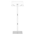 Acrylic Podium Stand 43-Inch Portable Laptop Desk with Wide Reading Surface Adjustable Angle Book Clips Theater Furniture