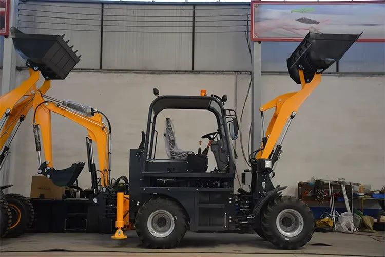 Backhoe Loader Free Shipping Excavators Machine Digger Front Loader 3 Ton Mini Excavator Bagger Garden Mini Loader B Customized