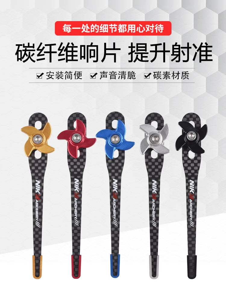 NIKA Archery Clicker Recurve Bow Carbon Clicker Adjustable Length for outdoor curved bow accessories