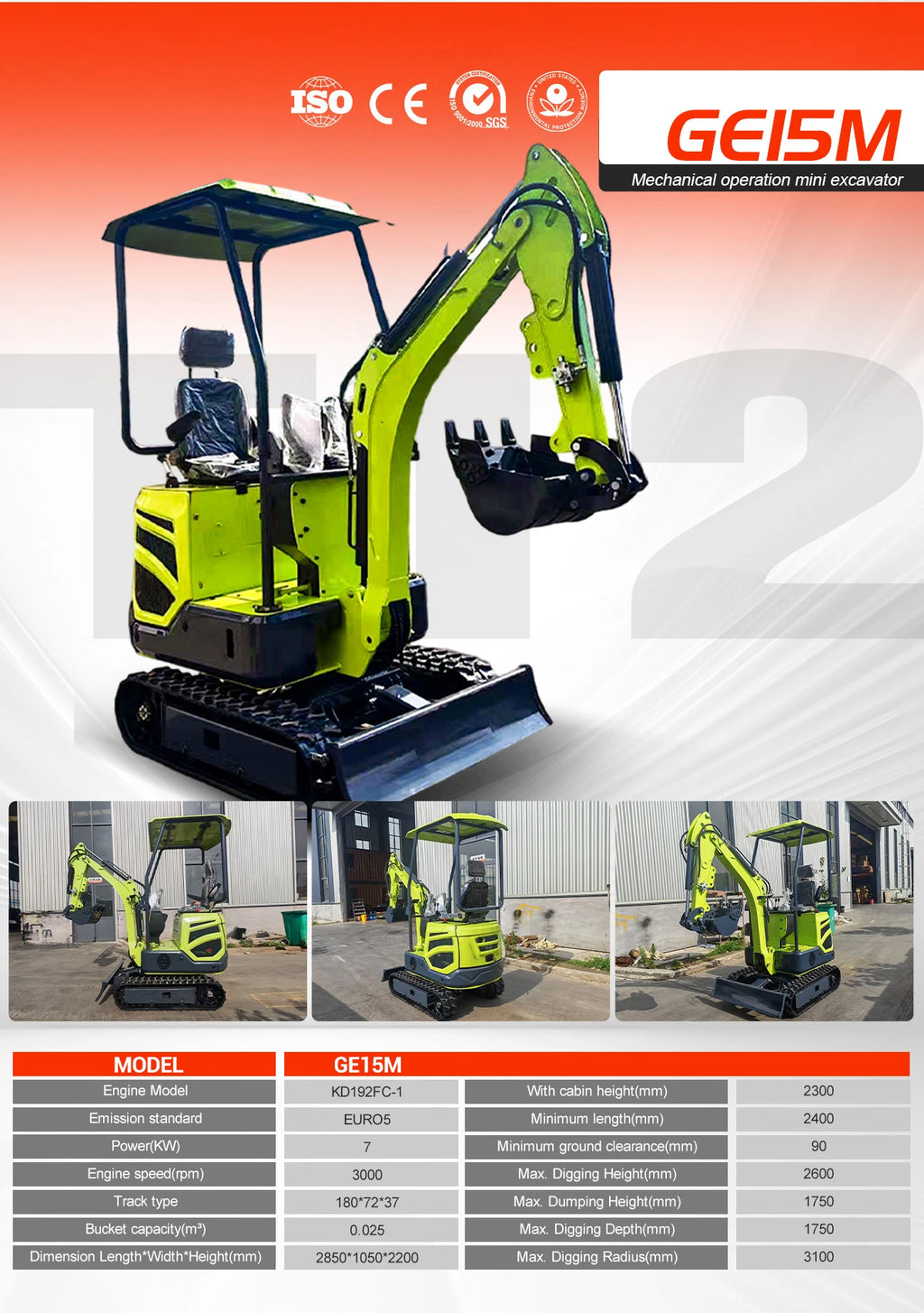 Wholesale Mini Excavators1.8 Ton Fast Delivery Multifunctional Mini Digger Machine Customize EPA Engine Small Excavator Digger