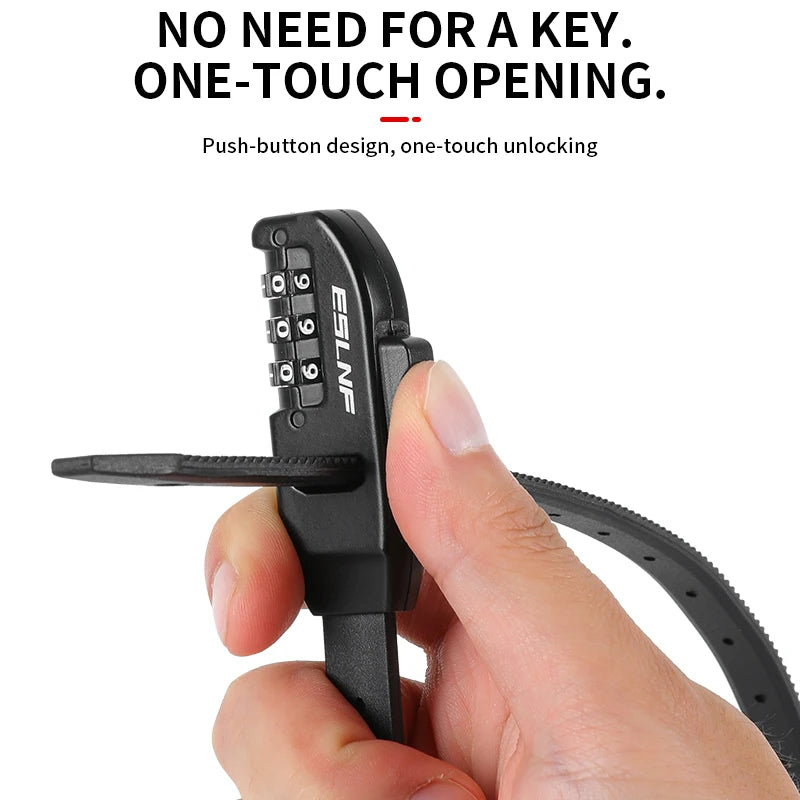 Bicycle Cable Tie Lock Anti-Theft Lock Road Bike Mountain Bike Bicycle Combination Lock Electric Bike Bicycle Helmet Combination