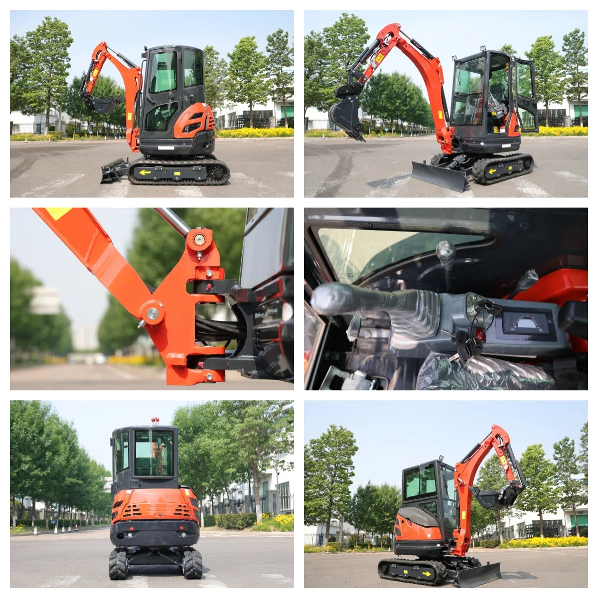 Mini Excavator 2 Ton 2.5 Ton Customize Factory Price Mini Digger Free Shipping Kubota Engine Excavator Bagger Crawler Excavator