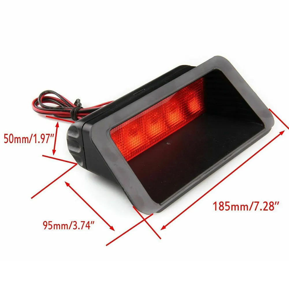 Universal 5 LED Brake Lights DC 12V High Mount Rear Third Tail Stop Lamp Car Accessories DRL Fog Lamp Signal Third Brake Lamp