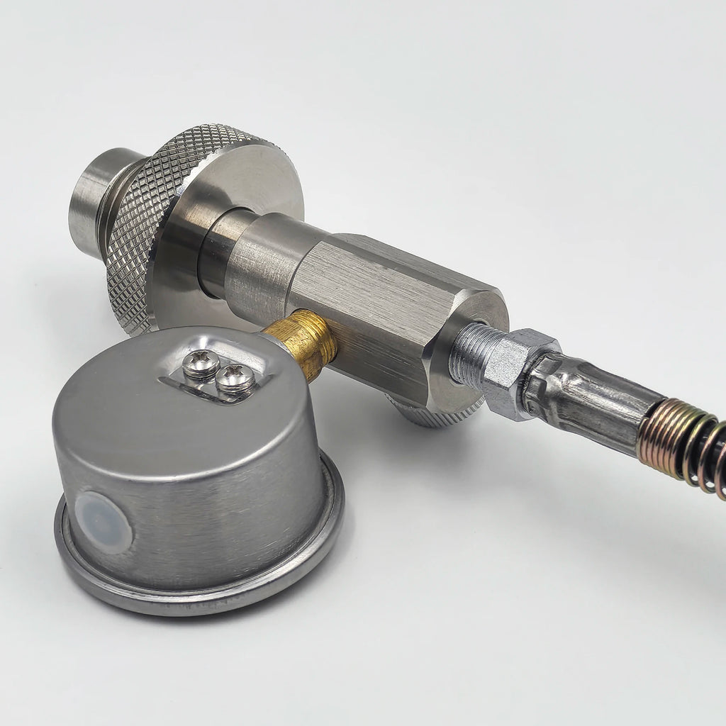 HPA 4500psi/300bar Air Diving DIN G5/8 Connect Fill Station Filling Charging Adaptor Valve Stainless Steel with Hose