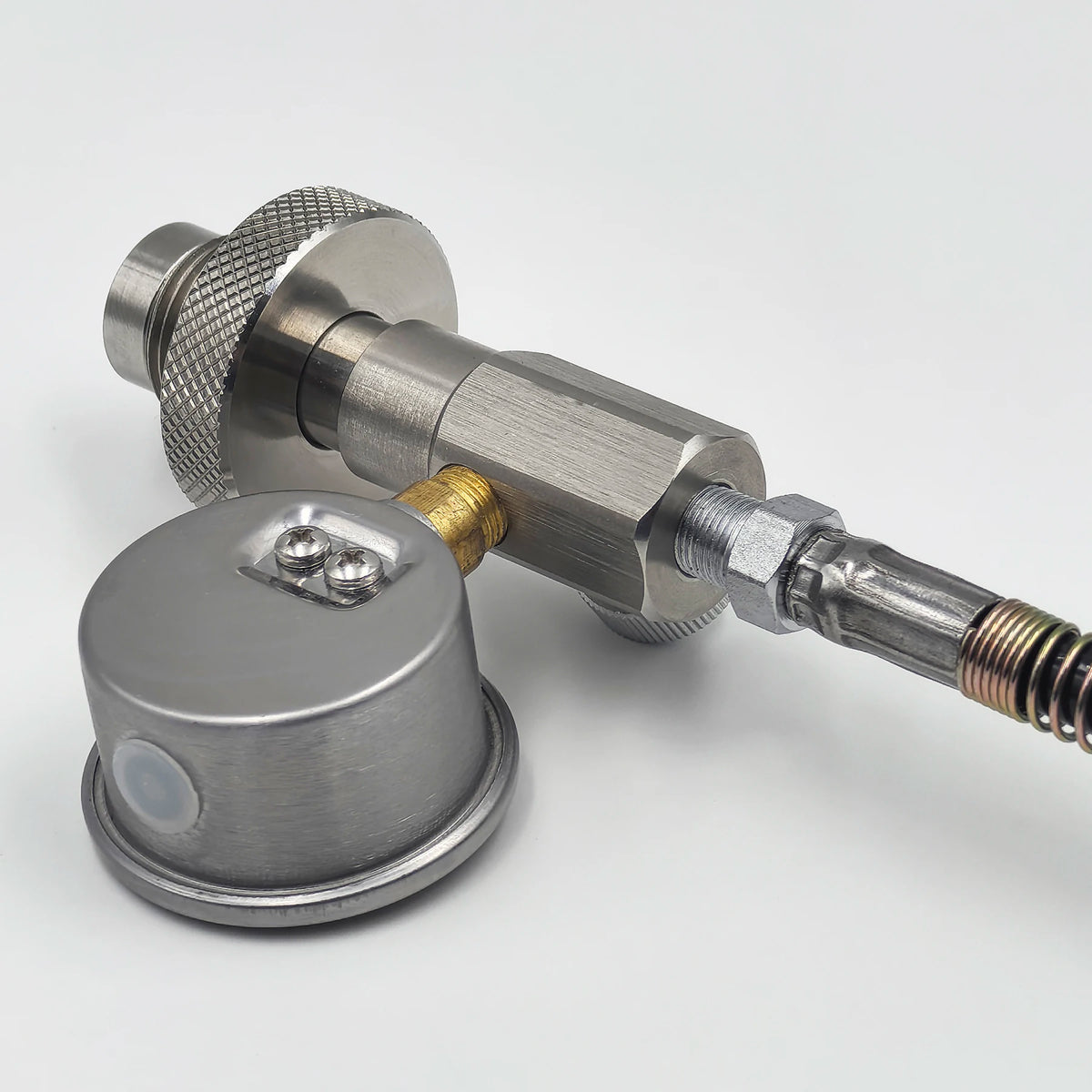 HPA 4500psi/300bar Air Diving DIN G5/8 Connect Fill Station Filling Charging Adaptor Valve Stainless Steel with Hose