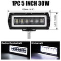 4 inch 5 inch 7D Angel Eye LED work Light Bar Offroad 4x4 Spotlight Fog Lamp 12V 24V Driving Work lamp DRL for Truck SUV ATV