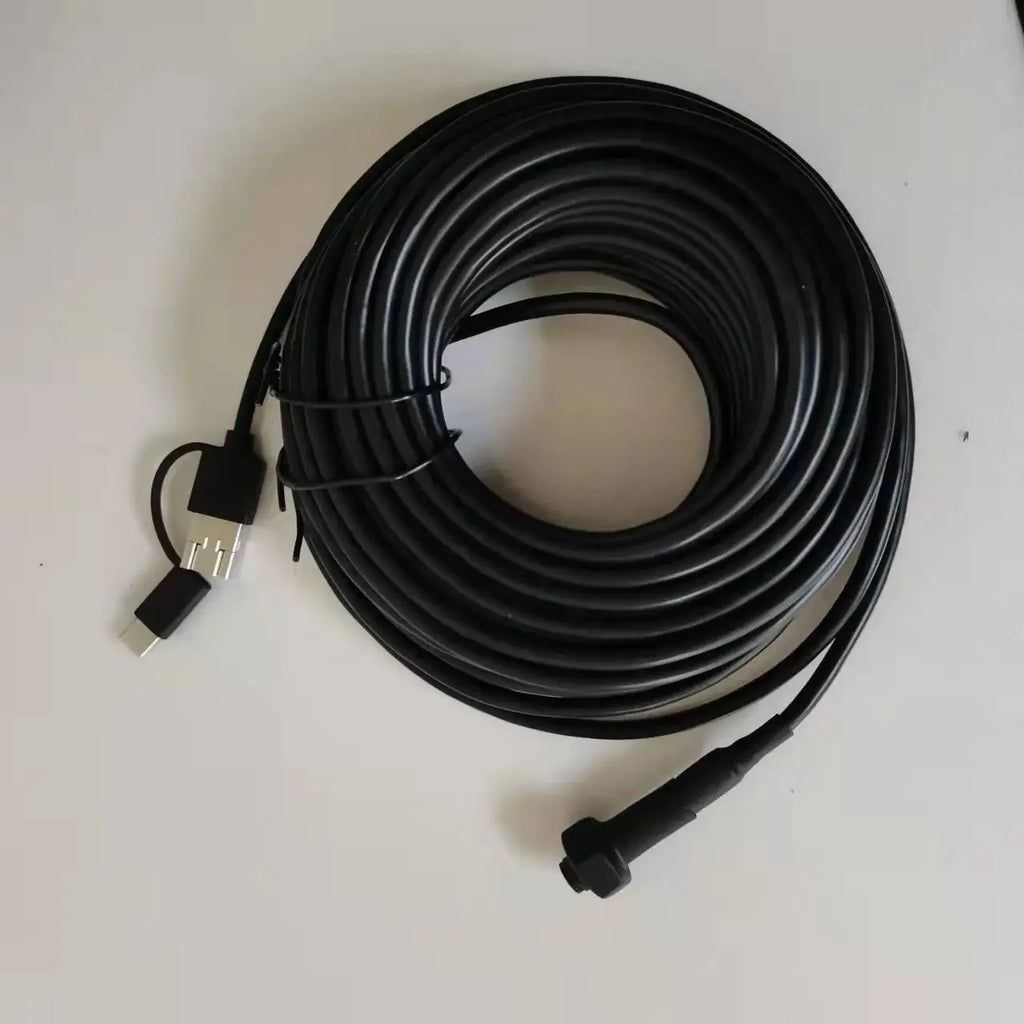 40m Fish Finder Underwater Fishing Endoscope Camera 960P Cars Sewer Inspection Borescope Waterproof 3In1 For Usb Android Type-C