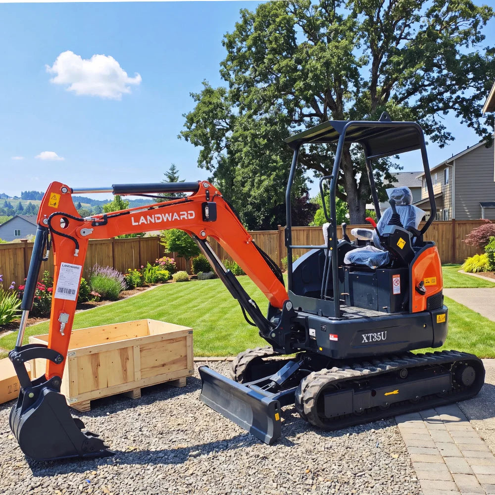 3.5 Ton Mini Excavator Hydraulic Pilot Controls Kubota Engine 2 Ton High-Efficiency Home Mini Digger 1.8T Farm Bagger Customized