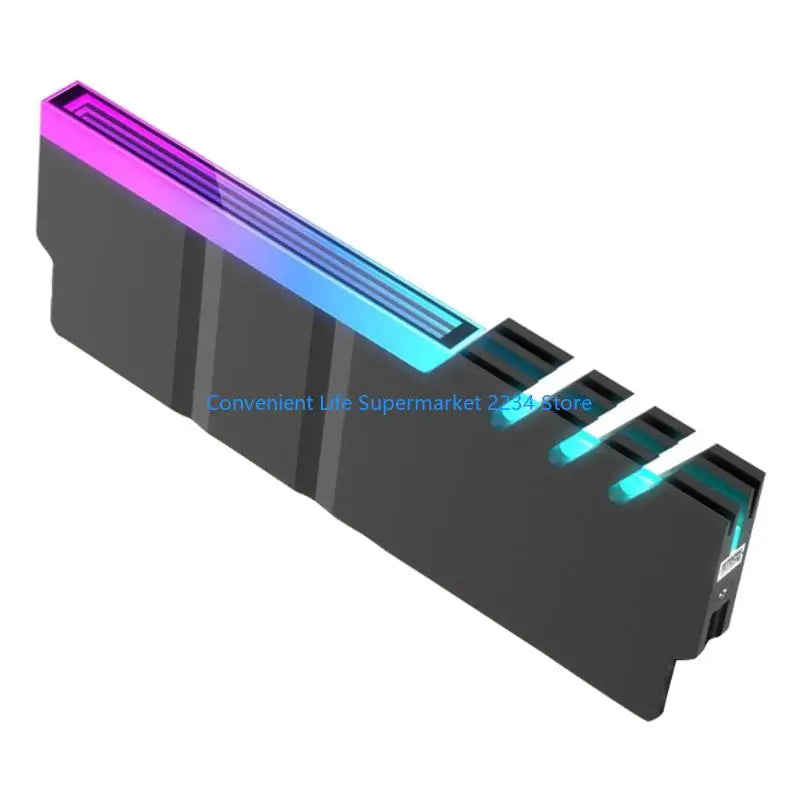 Enhances Heat Dissipation Memory Coolers Aluminum Alloy Compatible DDR4 DDR5 5V ARGB Lighting Toolless Design Low Noise