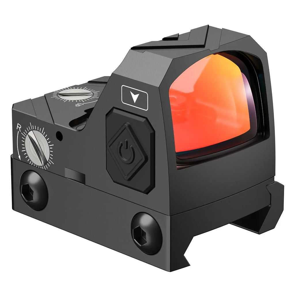 CVLIFE WolfCloak Motion Awake 2MOA Red Dot Scope Open Reflex Optics Sightwith Adapter Plate for MOS & 21mm Picatinny
