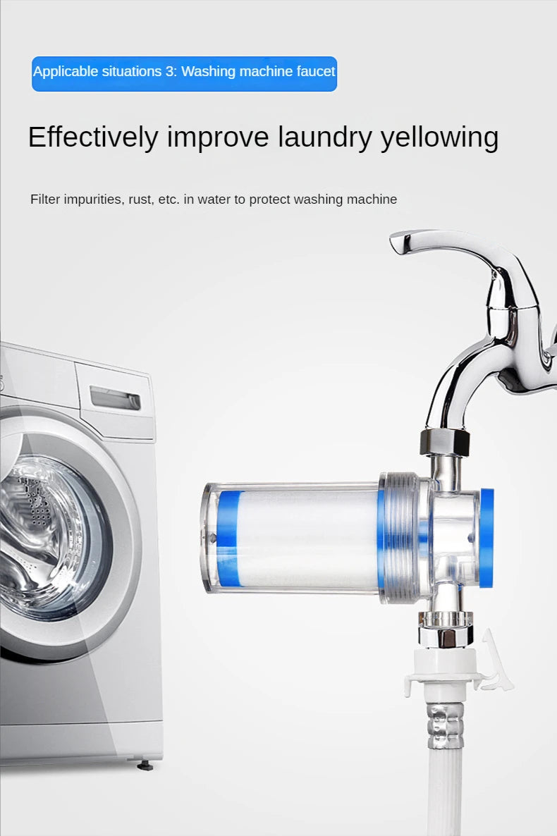 Purifier Output Universal Shower Filter PP Cotton Shower Strainer Water Pre-filter For Washing Machine Kitchen Faucet Accessory
