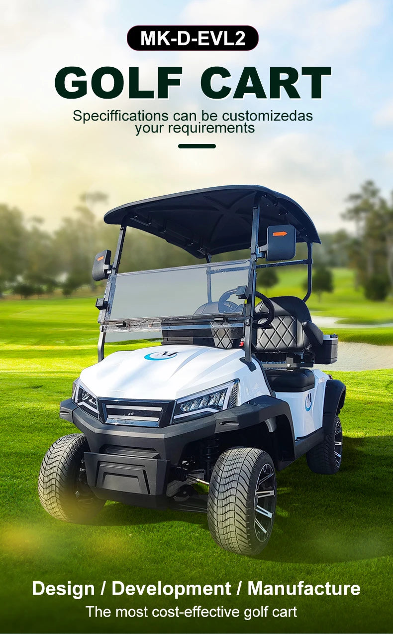 Golf Car Electric Power Buggy Vehicles 2 4 6 Passenger Golf Cart Accept Customize