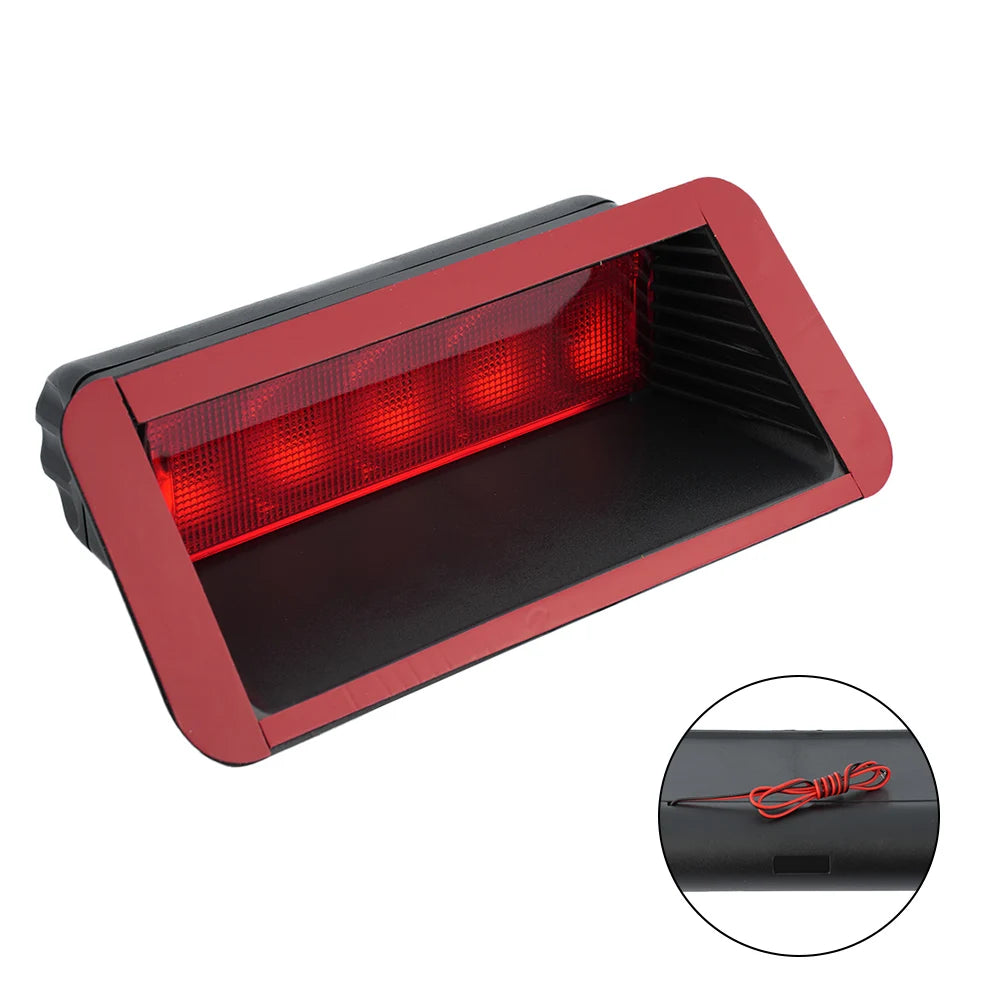 Universal 5 LED Brake Lights DC 12V High Mount Rear Third Tail Stop Lamp Car Accessories DRL Fog Lamp Signal Third Brake Lamp