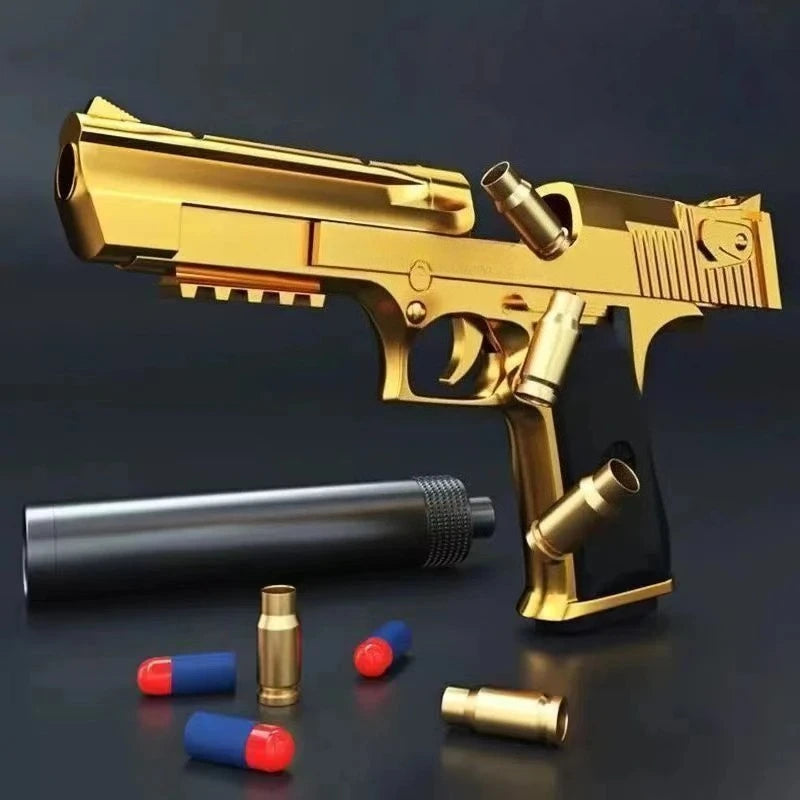 QE1 Ducational Toy Gun Shell Ejecting Toy Foam Soft Bullet Blaster For Kids Boys Adults Airsoft Pistol Children Birthday GiftM