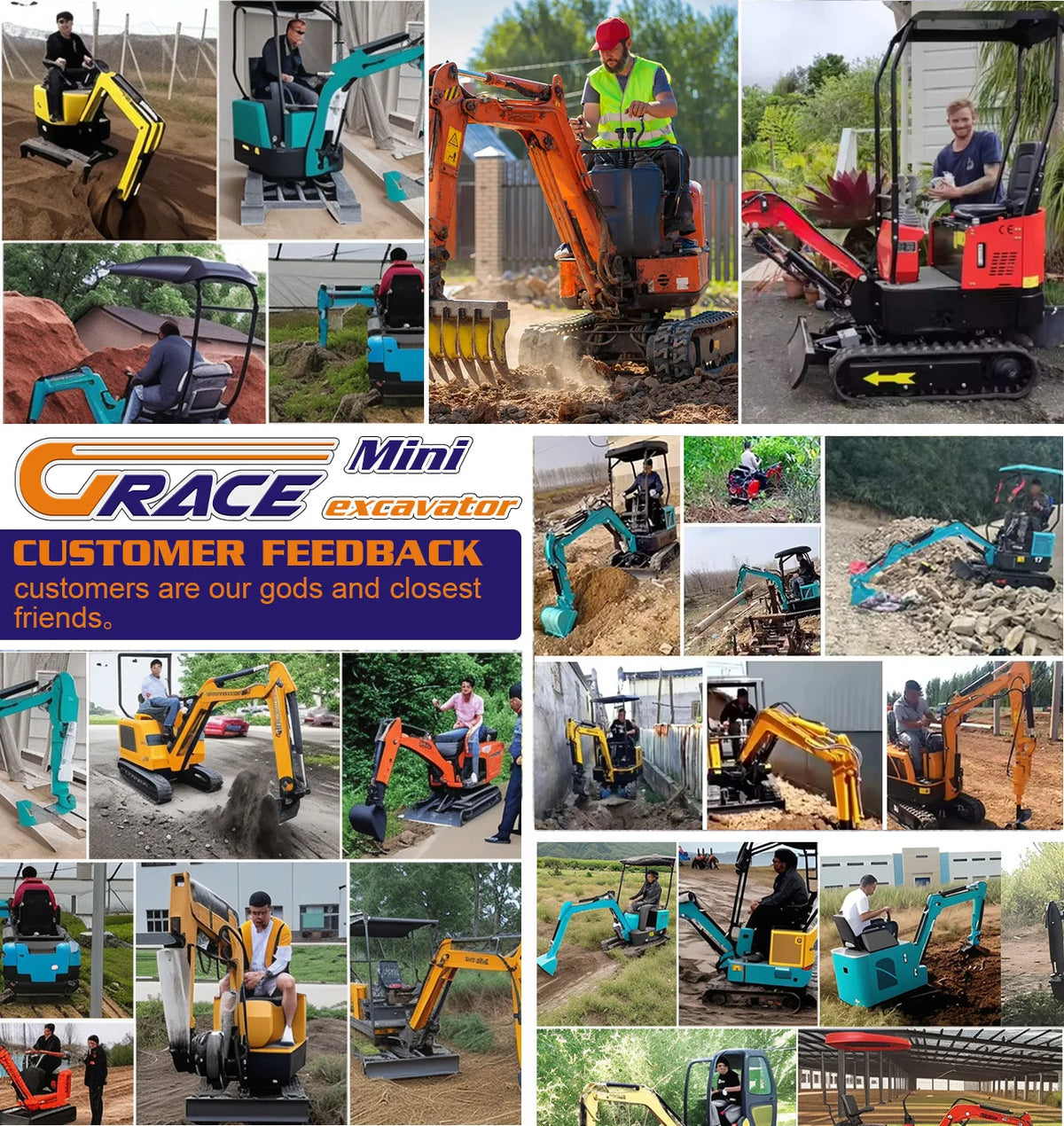 Wholesale Mini Excavators1.8 Ton Fast Delivery Multifunctional Mini Digger Machine Customize EPA Engine Small Excavator Digger