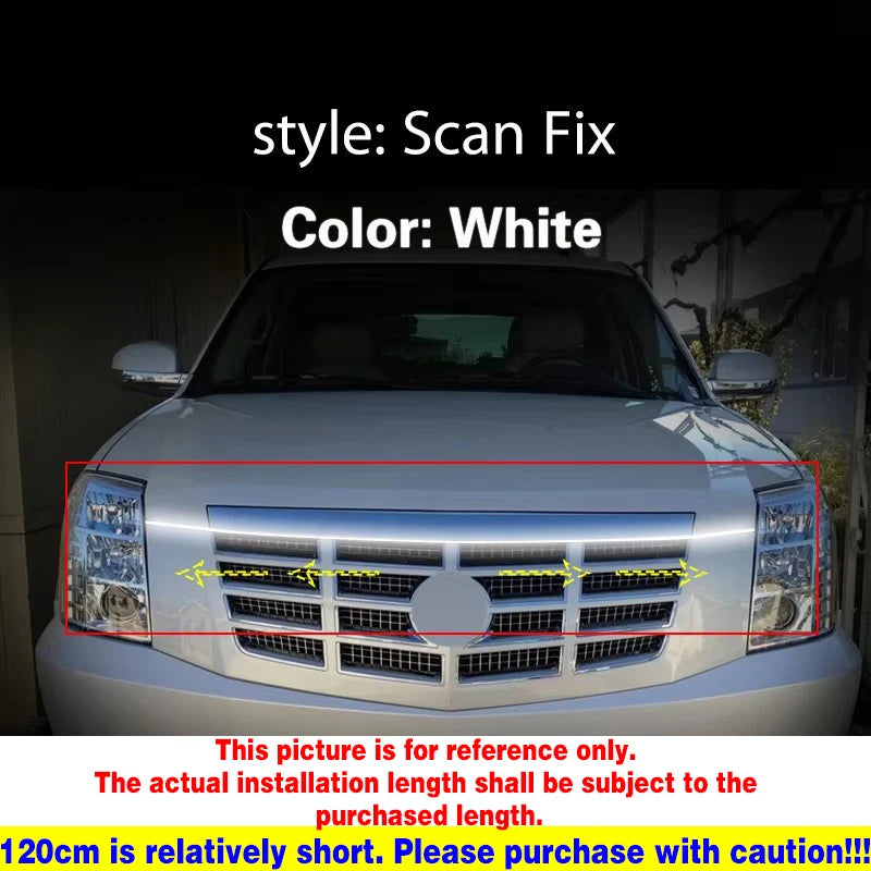 Led for Cadillac Escalade 2007-2014 Car Fog Light Auto Decorative Atmosphere Lamps Start-Scan Car Daytime Running Lights DRL 12V