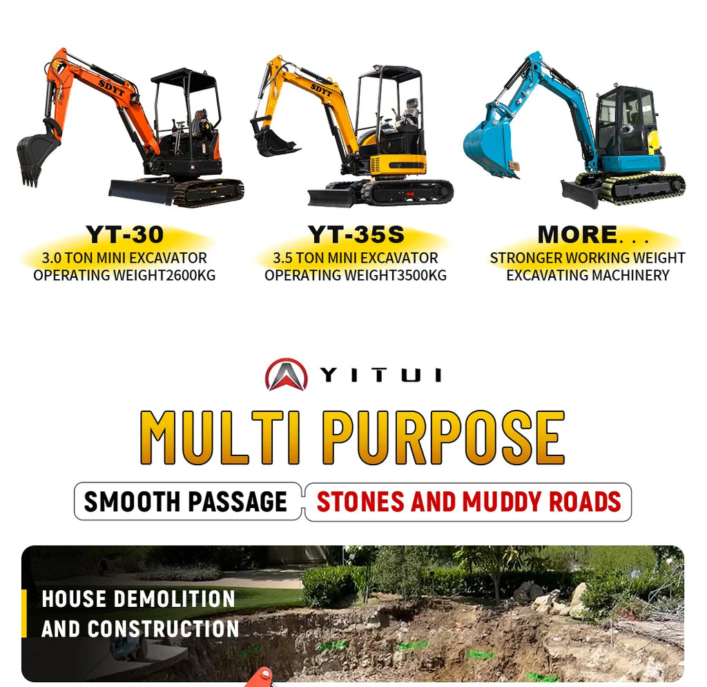 2026 Customized Compact Mini Excavator 1.8 Ton Micro Digger With Tracked Chassis - Ideal For Indoor/Outdoor Digging Planting