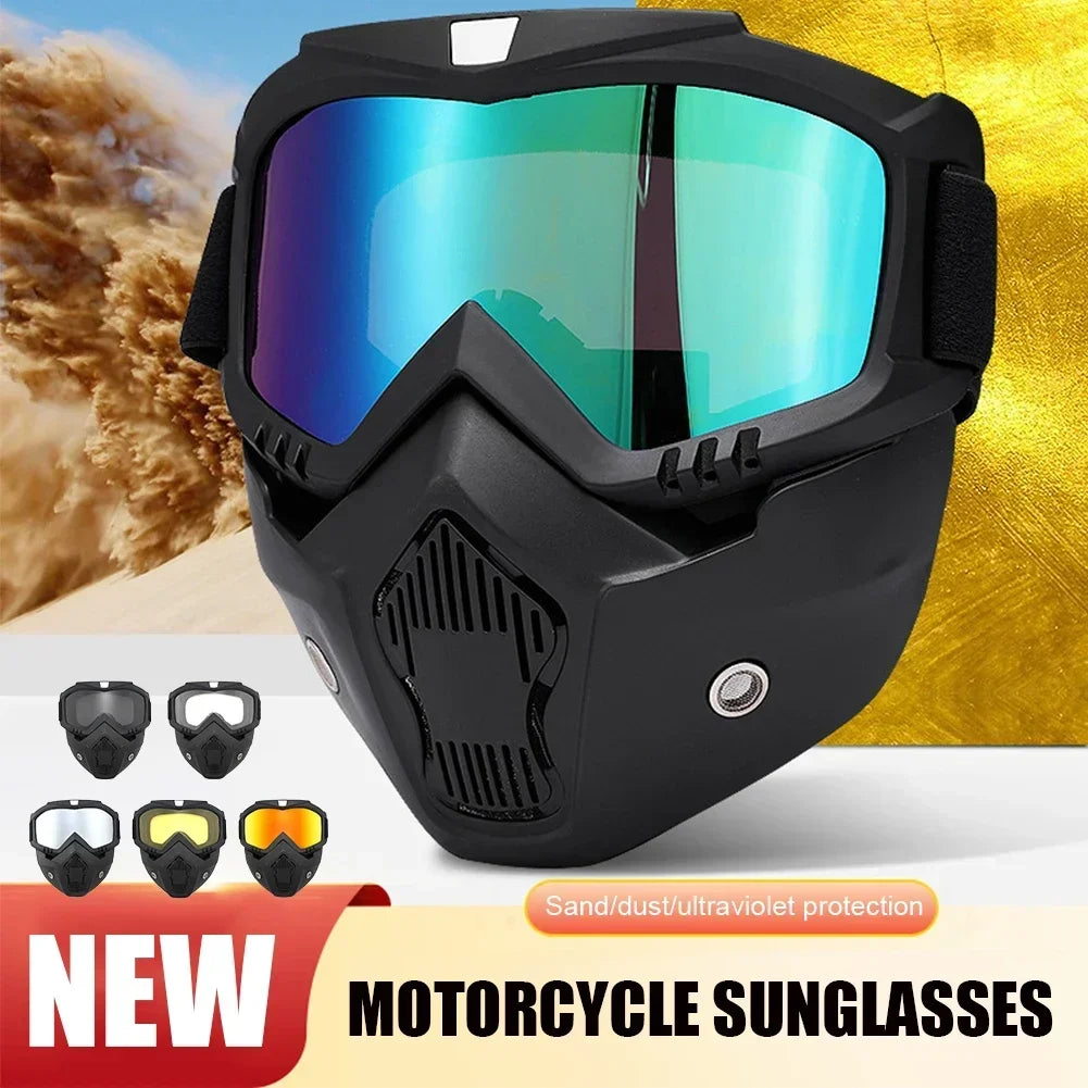 Goggles Full Face Hd Transparent Fog-proof Sand-proof Electric Welding Protective Glasses Versatile Breath-proof Windproof Mask