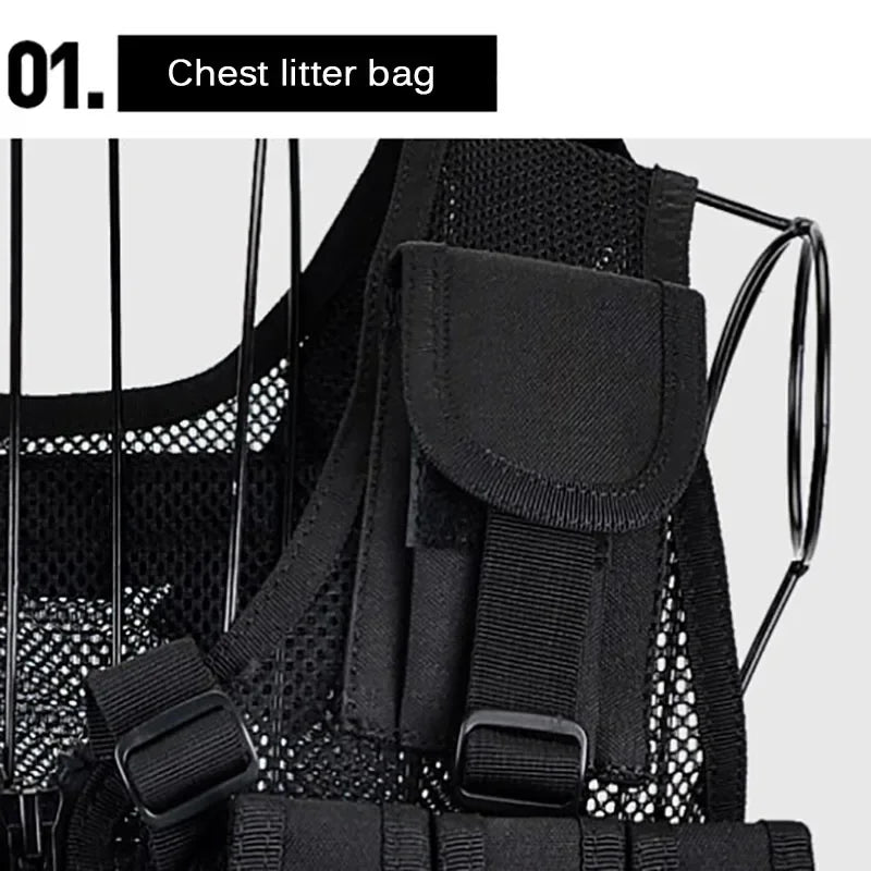 Tactical Vest Multi-Pocket Jungle Combat Body Armor Security Vests Hunting Outdoor CS Game Airsoft Army Training Swat Jacket