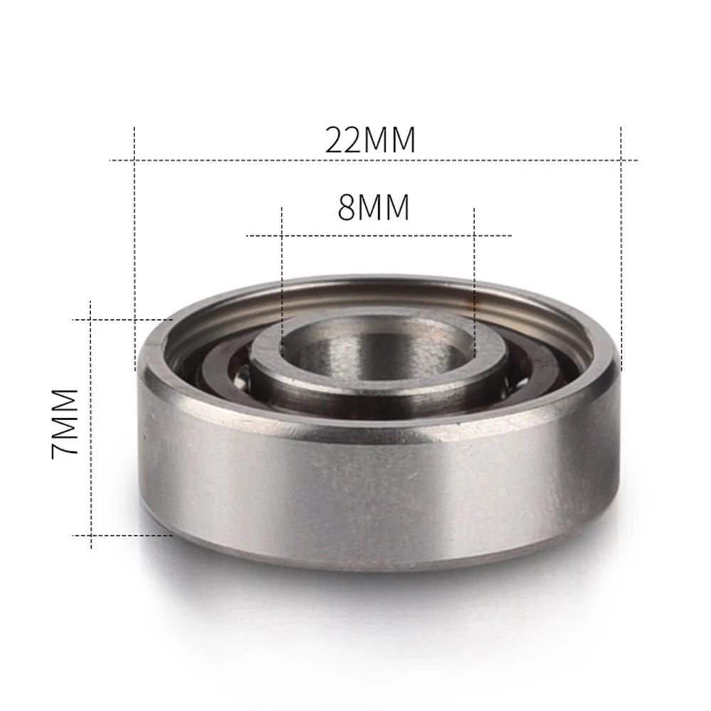 8Pc ABEC-11 608 Bearings For Skateboards Roller Skates Scooters Scooter Wheel Bearings 8x22x7mm High Speed Sliding Plate Bearing