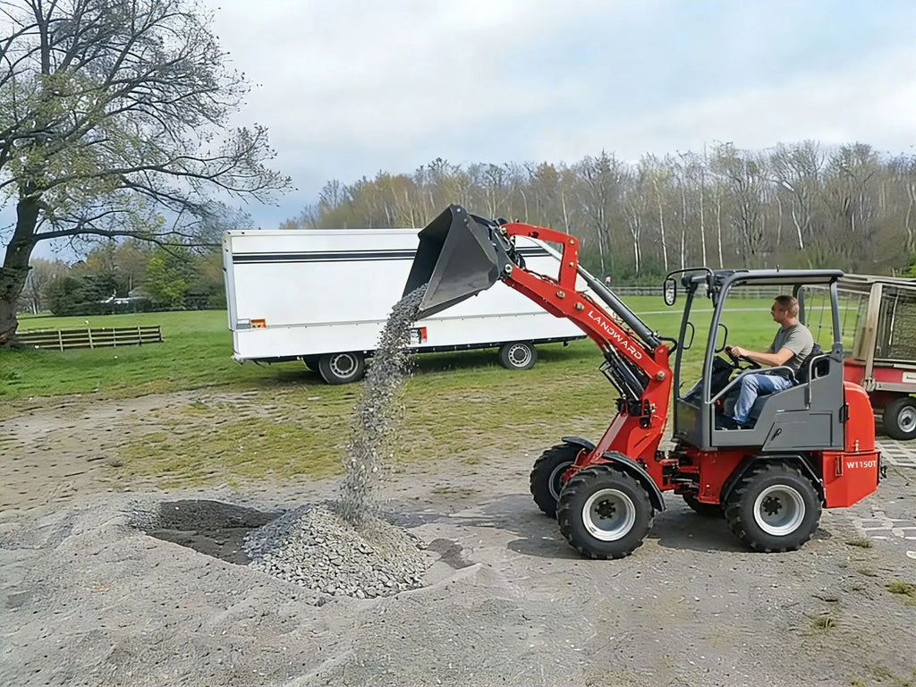 Farm Loader Diesel Kubota Engine Mini Loader Euro5 EPA Wheeled Mini Loader Hydraulic 4×4 Compact Loader 2 Ton Loaders Customized