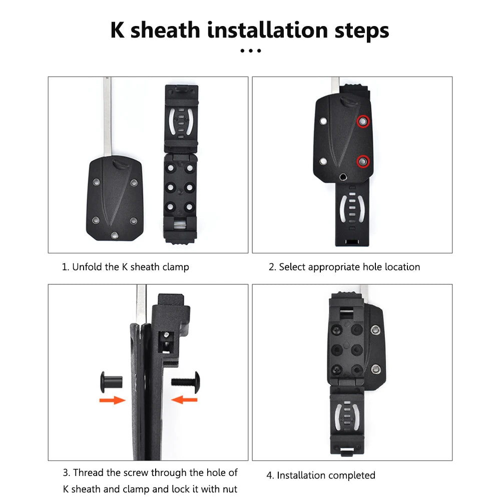 1-3pcs Tek Lok Outdoor EDC Tools Camp Travel Belt Loops Belt Buckles Clip For Knife Kydex Sheath/Holster Camping Equipment