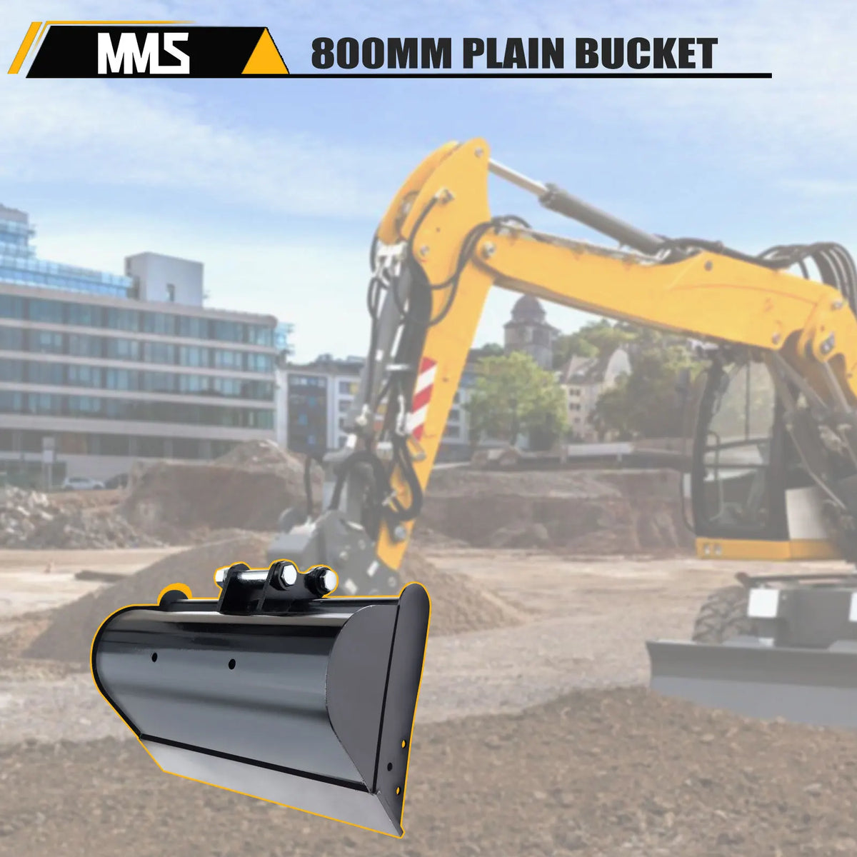 Germany Stock 500/600/800/1000mm Flat Bucket For JCB NEX Kingway Berger Kruas Mini and Other Chinese Mini Excavators