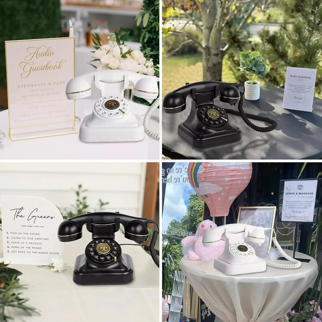 Audio Message Book Phone Wedding Guest Voice Blessing Message Book Banquet Voice Check-in Message Phone Birthday Party Celebrati