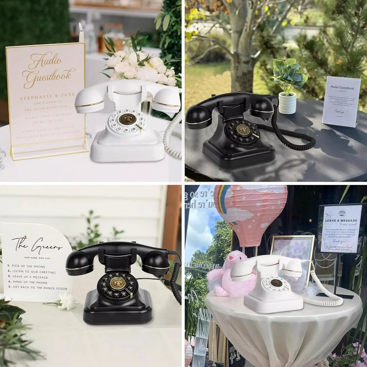 Audio Message Book Phone Wedding Guest Voice Blessing Message Book Banquet Voice Check-in Message Phone Birthday Party Celebrati