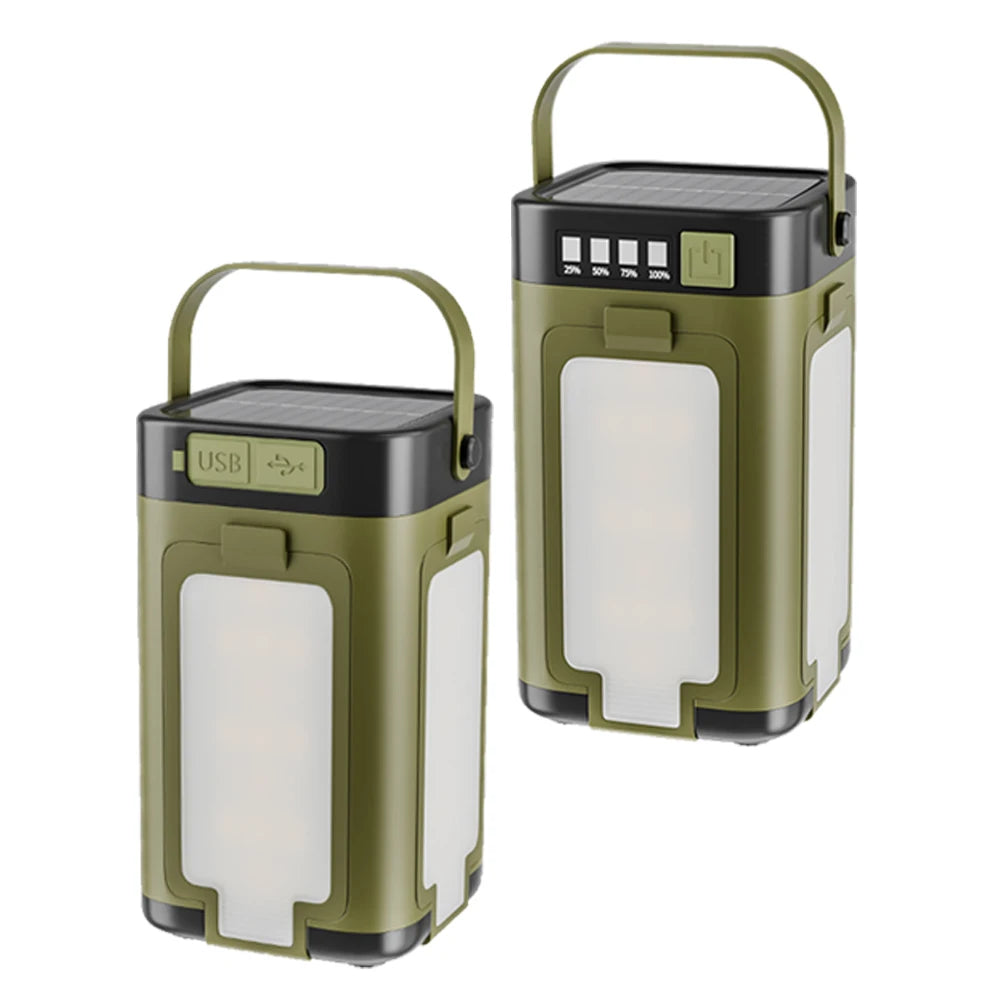 Foldable Camping Light Waterproof Rechargeable Lantern Portable Flashlight LED Tent Light for Camping Hiking Fishing