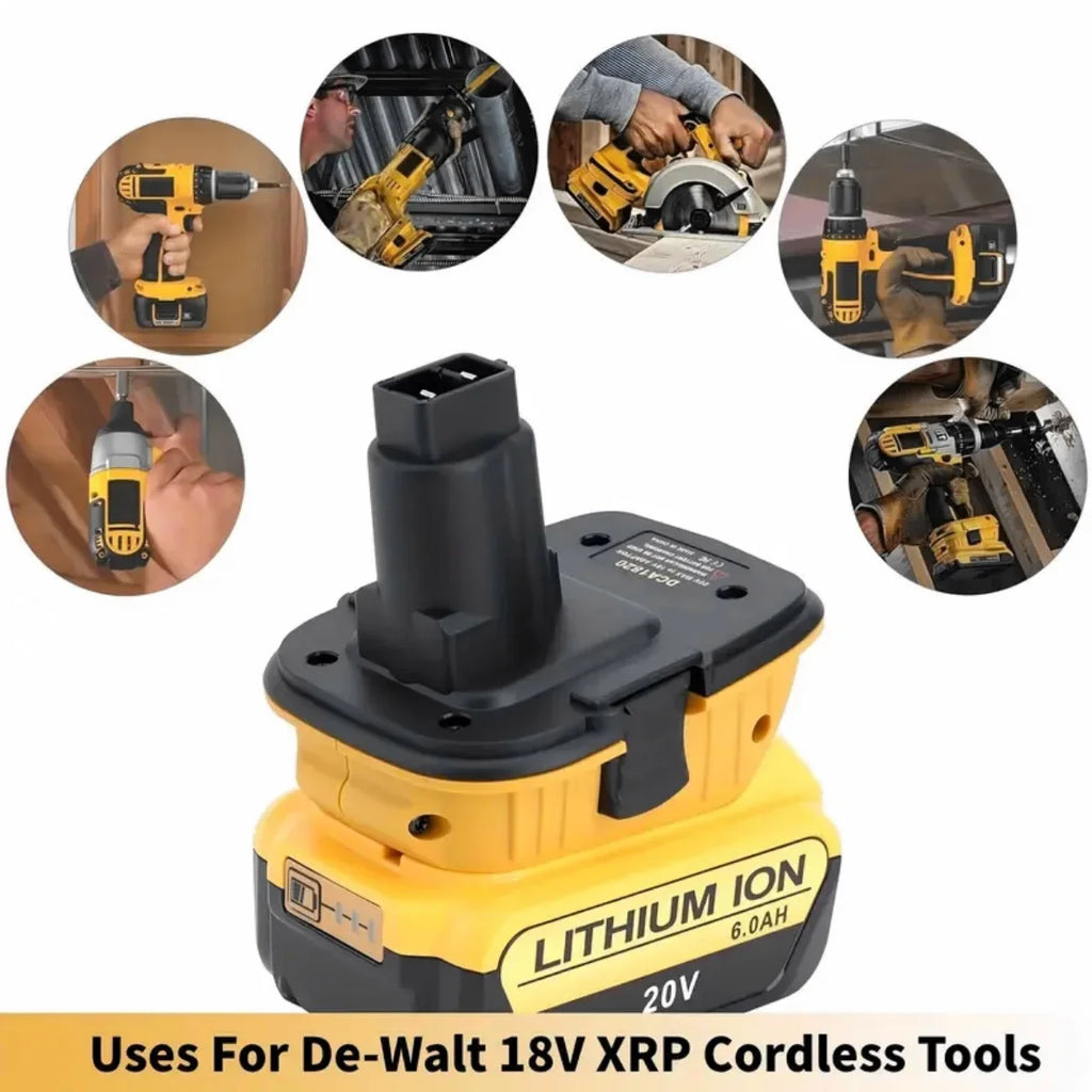 New Electric Drill Tool Lithium Battery Adapter for Dewalt DCA1820 18V/20V Multi-functional Nimh Battery Power Converter