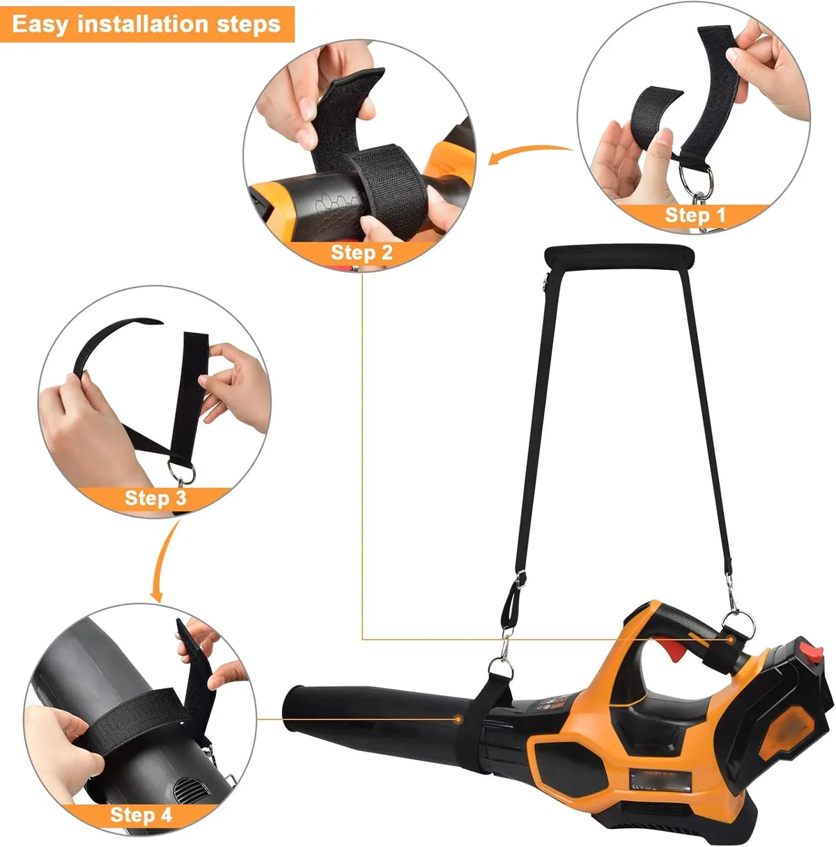 Universal Leaf Blower Shoulder Straps with Anti-Slip Padding - Compatible for DEWALT/for EGO Power+/for Worx/for LAZYBOI
