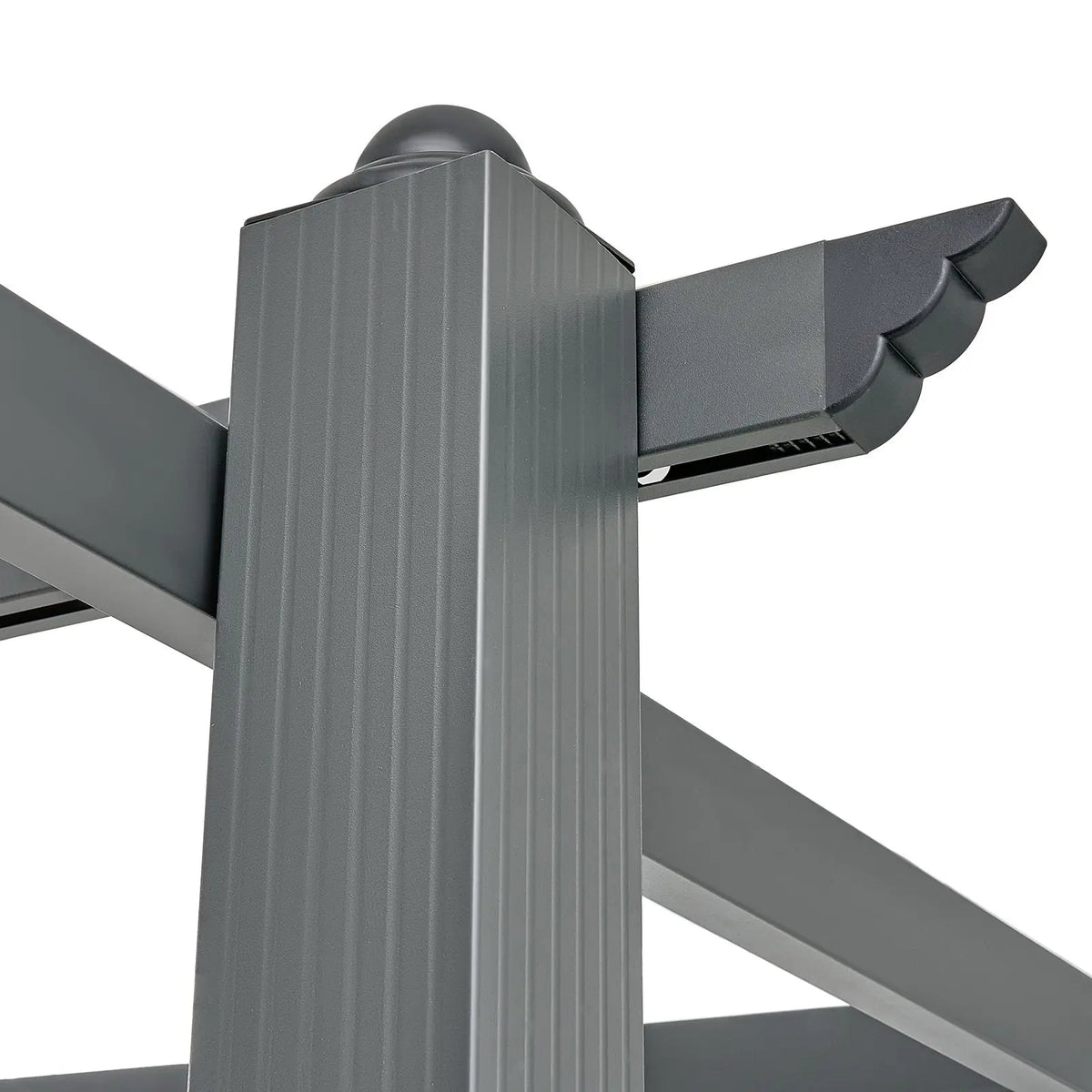 "10FT X10FT Modern Aluminum Pergola Sun Shade Canopy for Courtyard Outdoor Use"