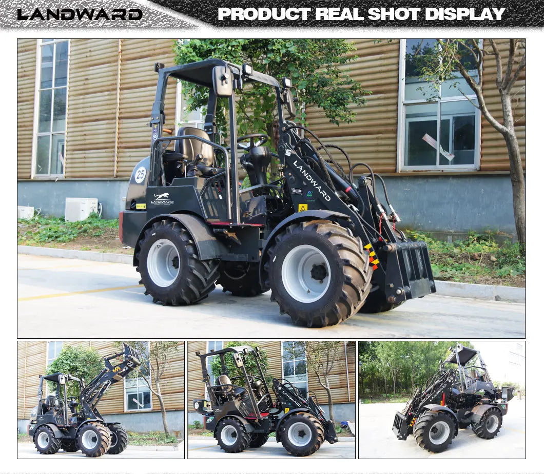 Diesel Loader W1160 Customized Mini Loader Euro 5 DIESEL Engine Agriculture EPA 4WD Front End Loader 2.4 Tons LANDWARD Factory