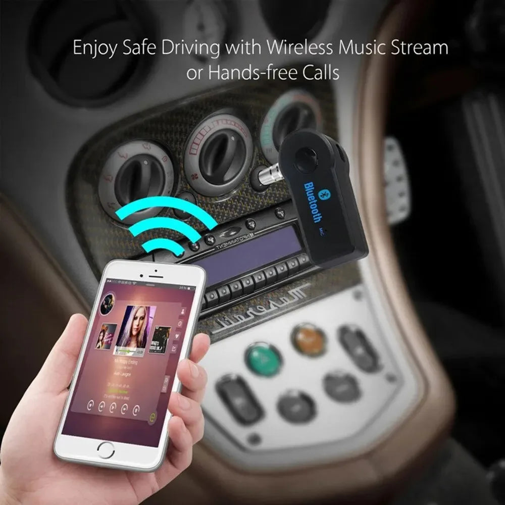 Car Bluetooth 5.0 Receiver 3.5mm Jack Wireless Bluetooth Transceiver Adapter For Car Kit Music Audio Aux A2dp Earphone Receiver