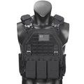 Outdoor Training Tank Top Triple Chest Item Pack MOLLE Extended Training Vest (Including US Flag)